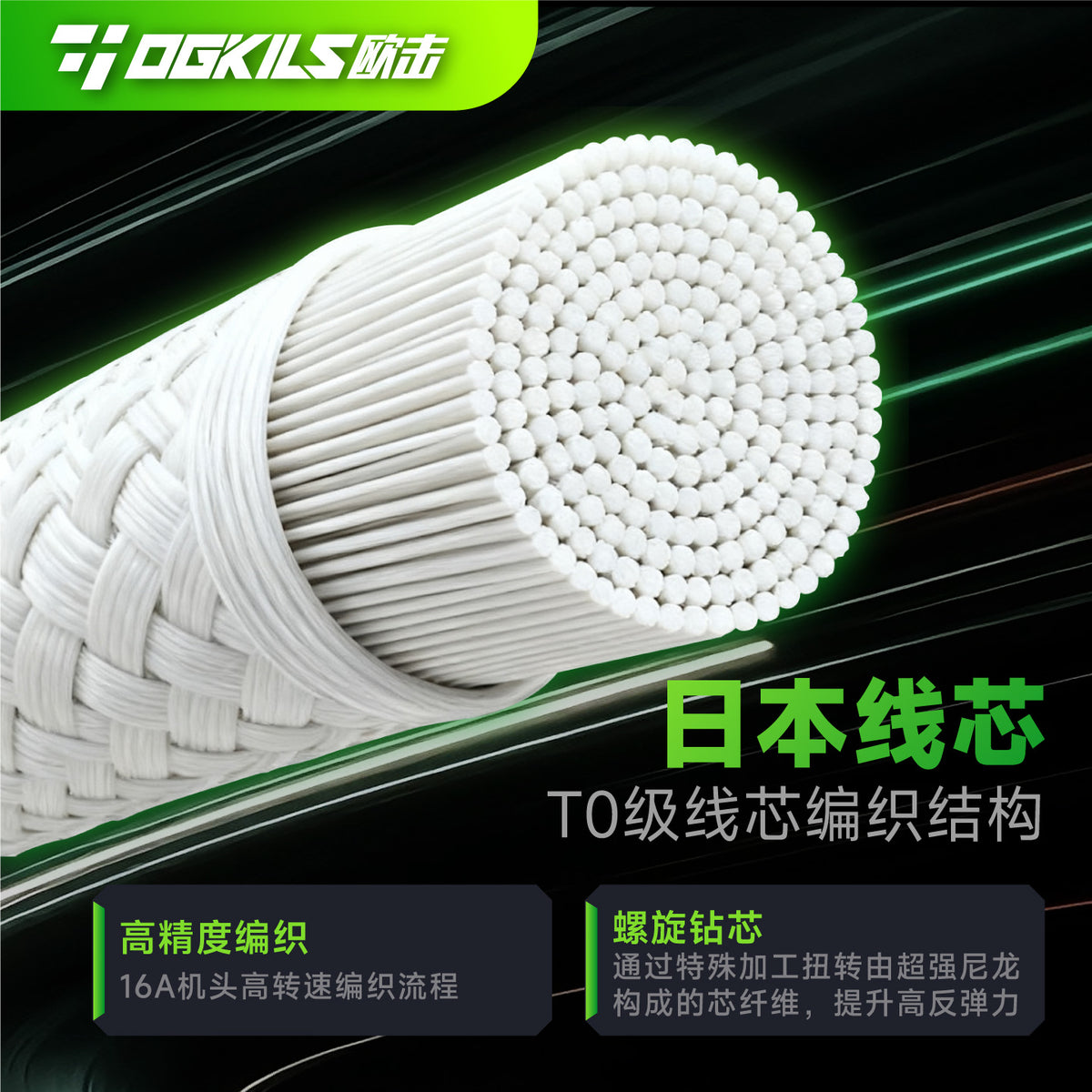 DS-DING High Repulsion Badminton String 200m (0.63mm) - OGKILS PH
