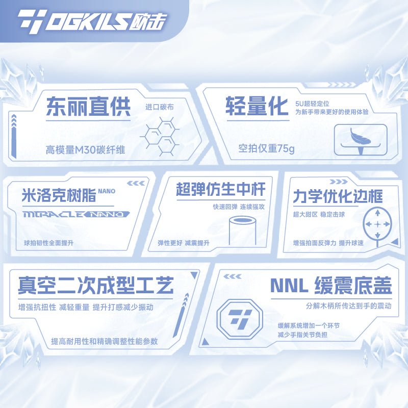 Freezing Series Badminton Racket - Control - OGKILS PH